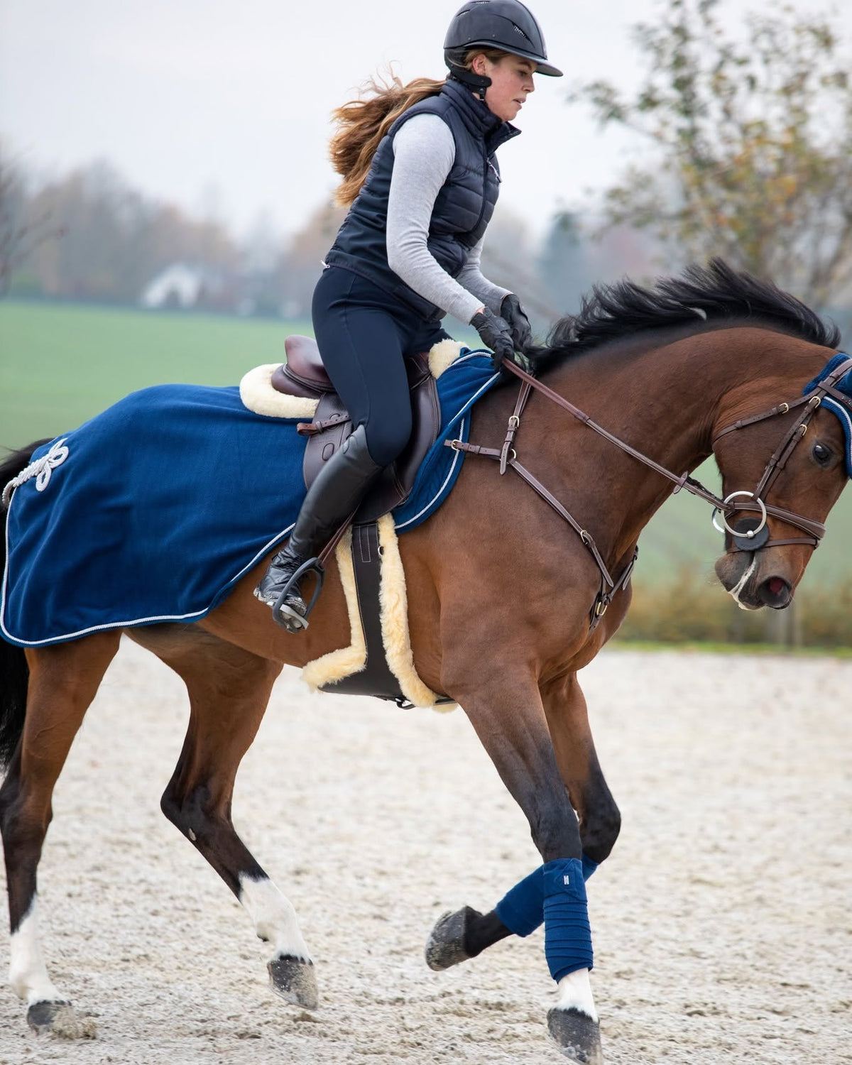 HFI Springsingel met Buikflap en Afneembare Bontvoering