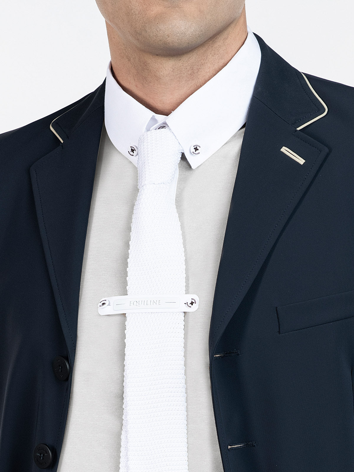 Equiline stropdas New Slim Tie Wit