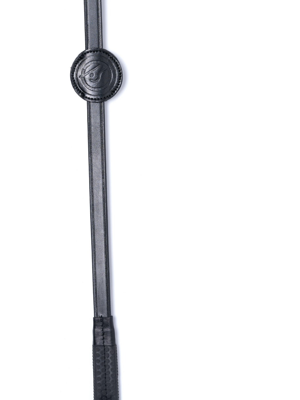 TRUST Fontainebleau rubberen teugels (16mm) zilveren gespen Zwart Zwart