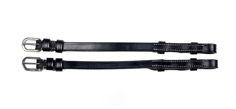 LJ Leathers New Pro Bakstukken Zwart Zilver kleurig