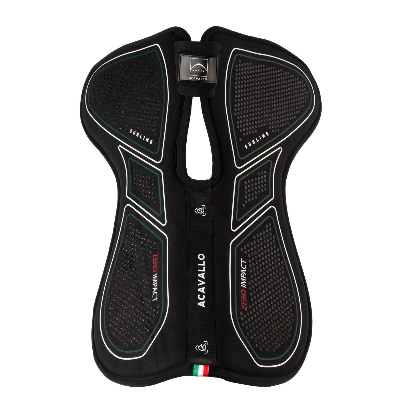 Acavallo Zero Impact Withers Free Half Pad Saddle Pad Black