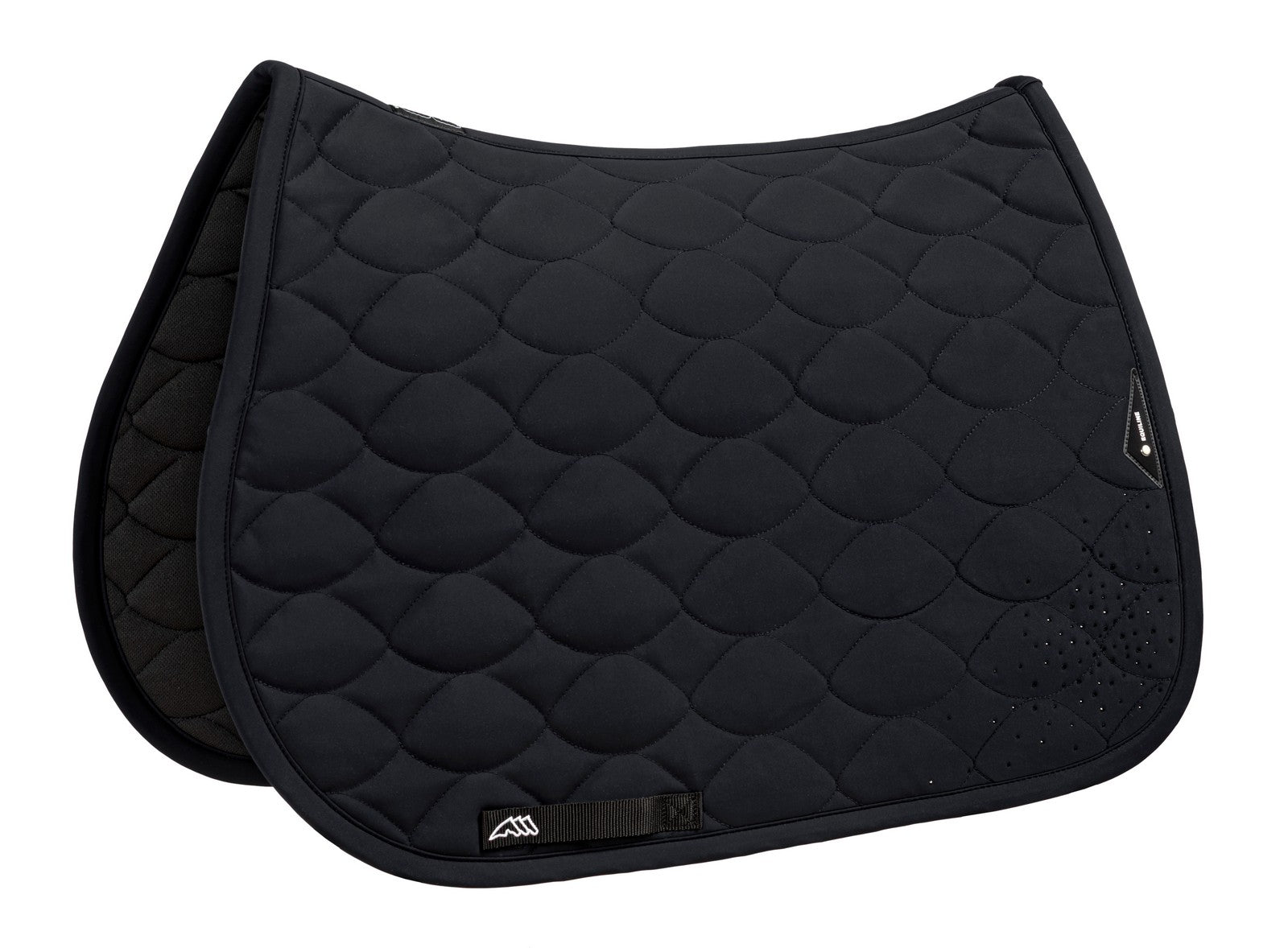Equiline Spring Zadeldek Tech Crystal Fabric Eqtech Zwart Springen full