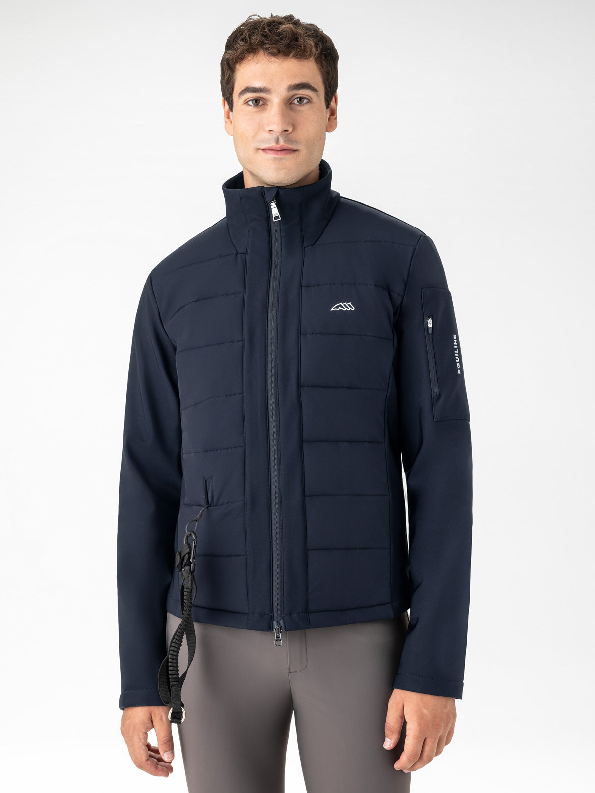 Equiline Heren Airbag Compatible Softshelljas Exot Navy