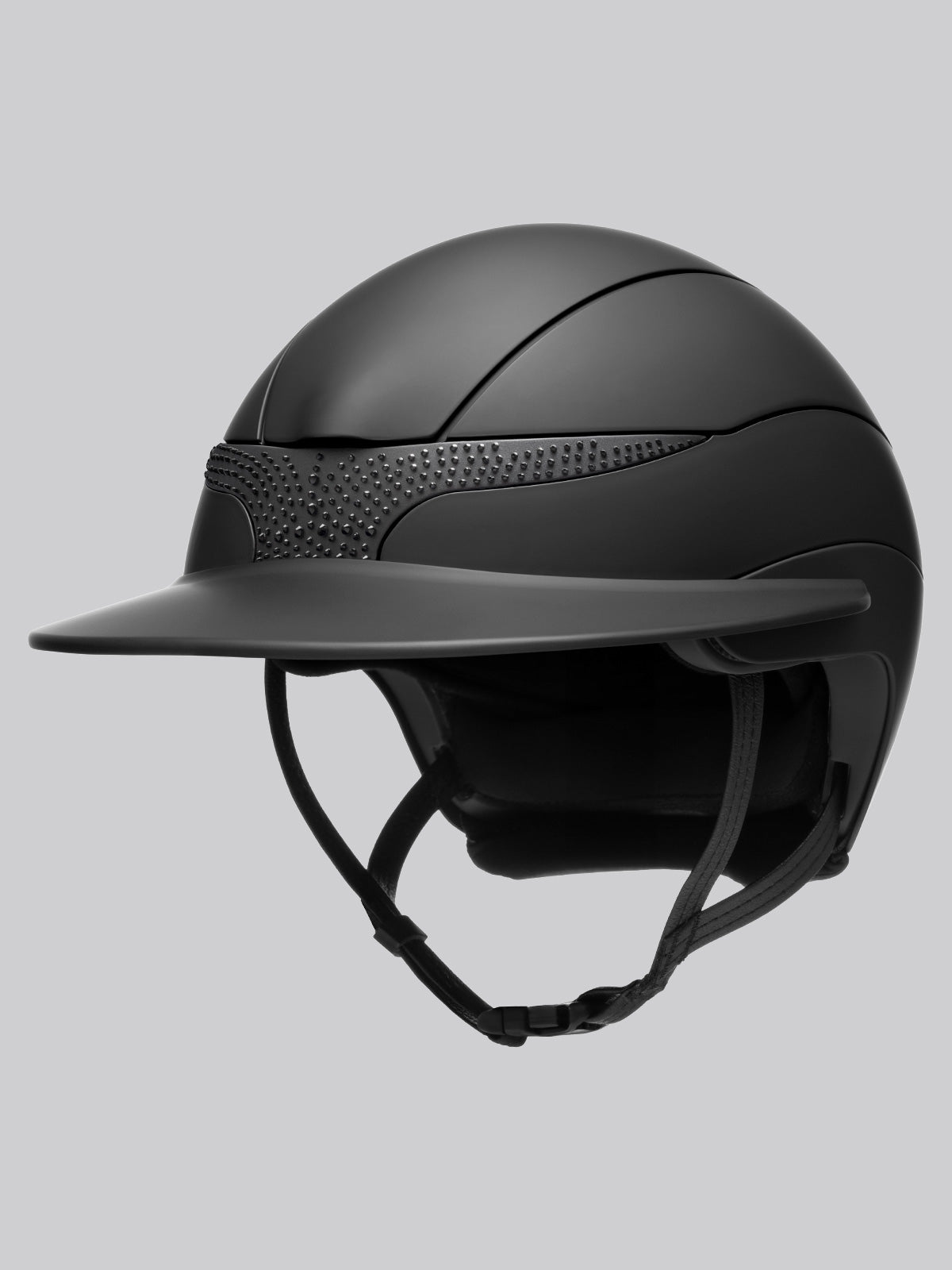Equiline Paardrijhelm Xanto Sun Visor Matt Strass Zwart