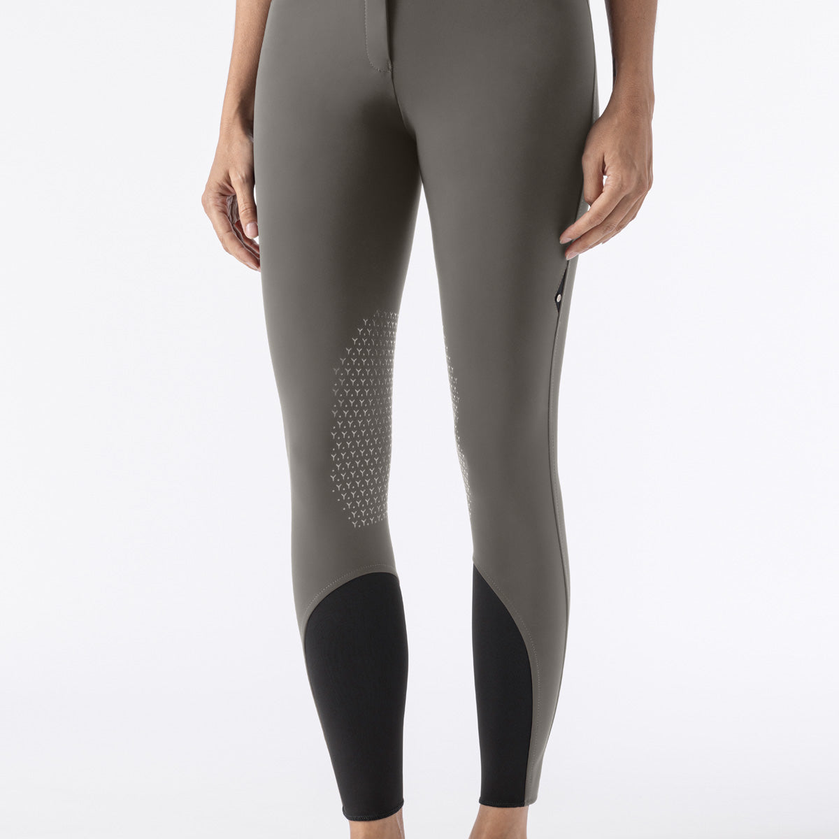 Equiline rijbroek dames knie grip Atirk Summer Frost Grey Frost Grey