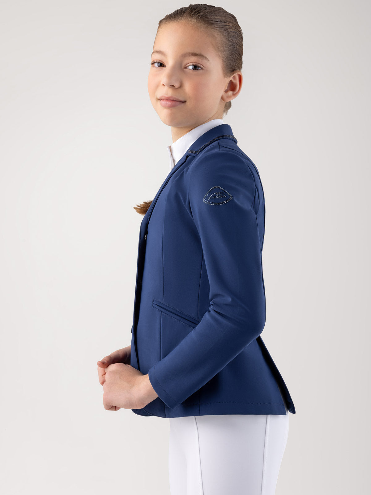 Equiline Competition Jacket Girls Ciac Navy