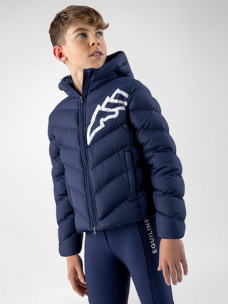 Equiline Padded Jacket Boys Cino Navy