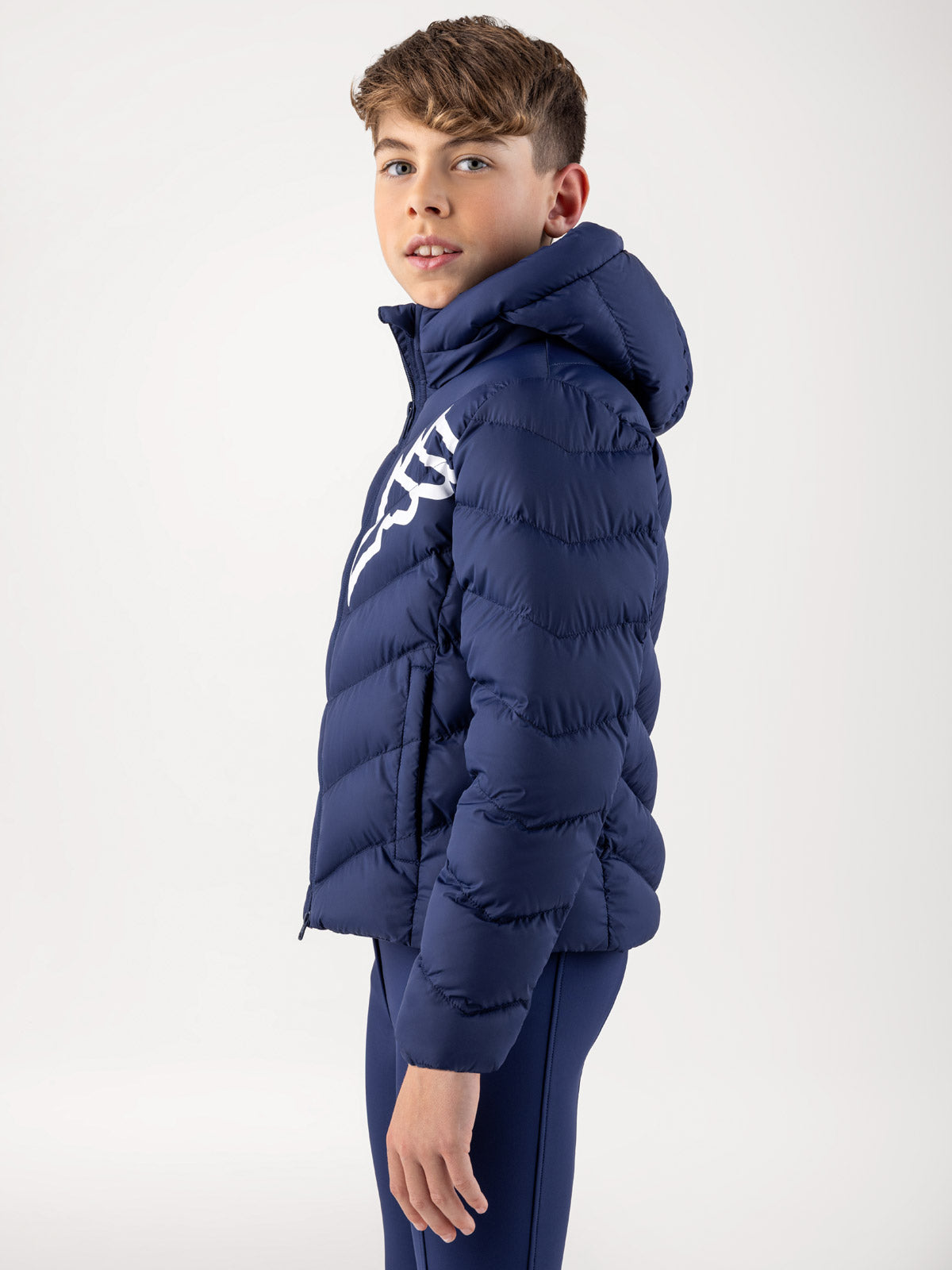 Equiline Padded Jacket Boys Cino Navy