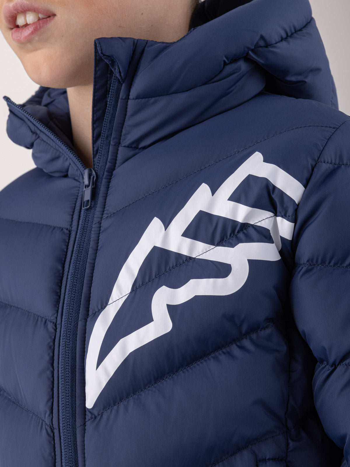Equiline Padded Jacket Boys Cino Navy