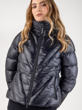 Equiline Quilted Jacket Women Coolbomb Glossy Black