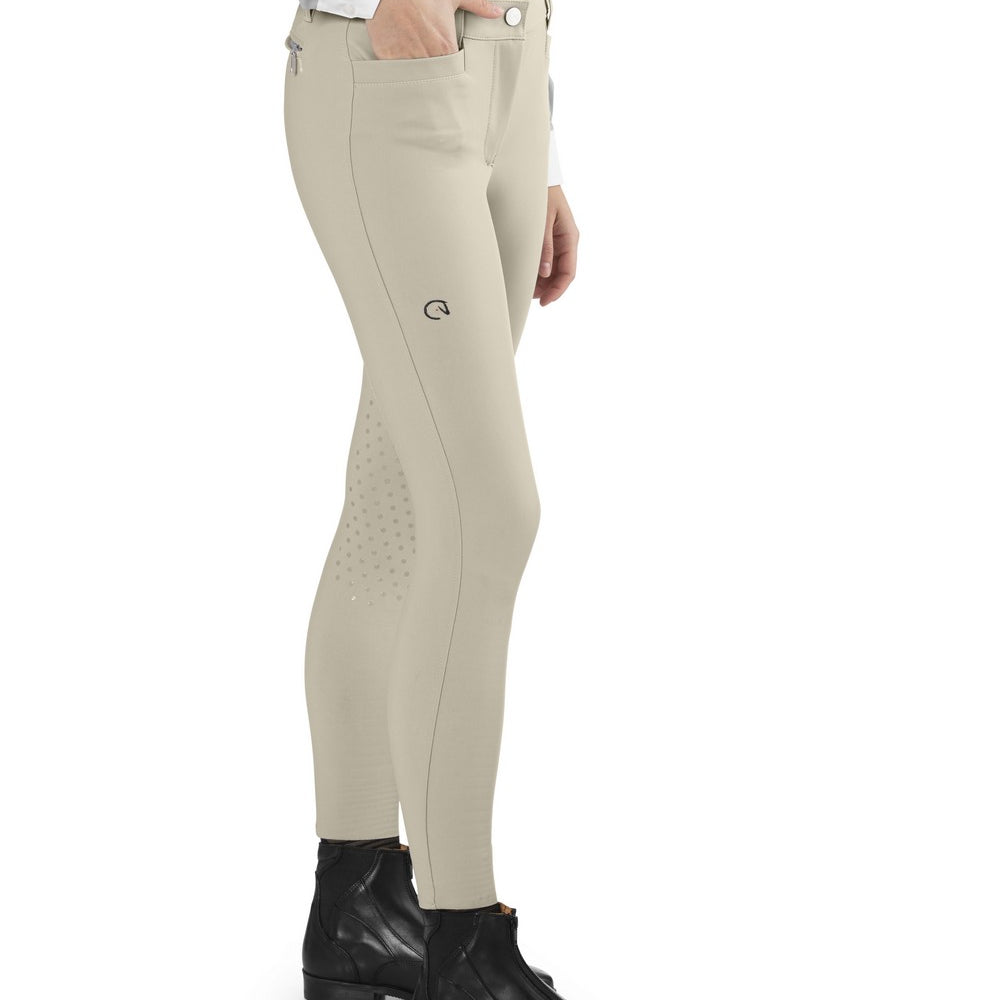 EGO7 Jumping EJ rijbroek dames knie grip Beige Beige
