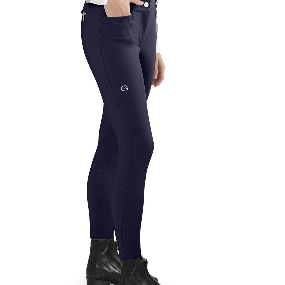 Ego7 Jumping WI winter Breech Rijbroek Knie Grip Dames Navy