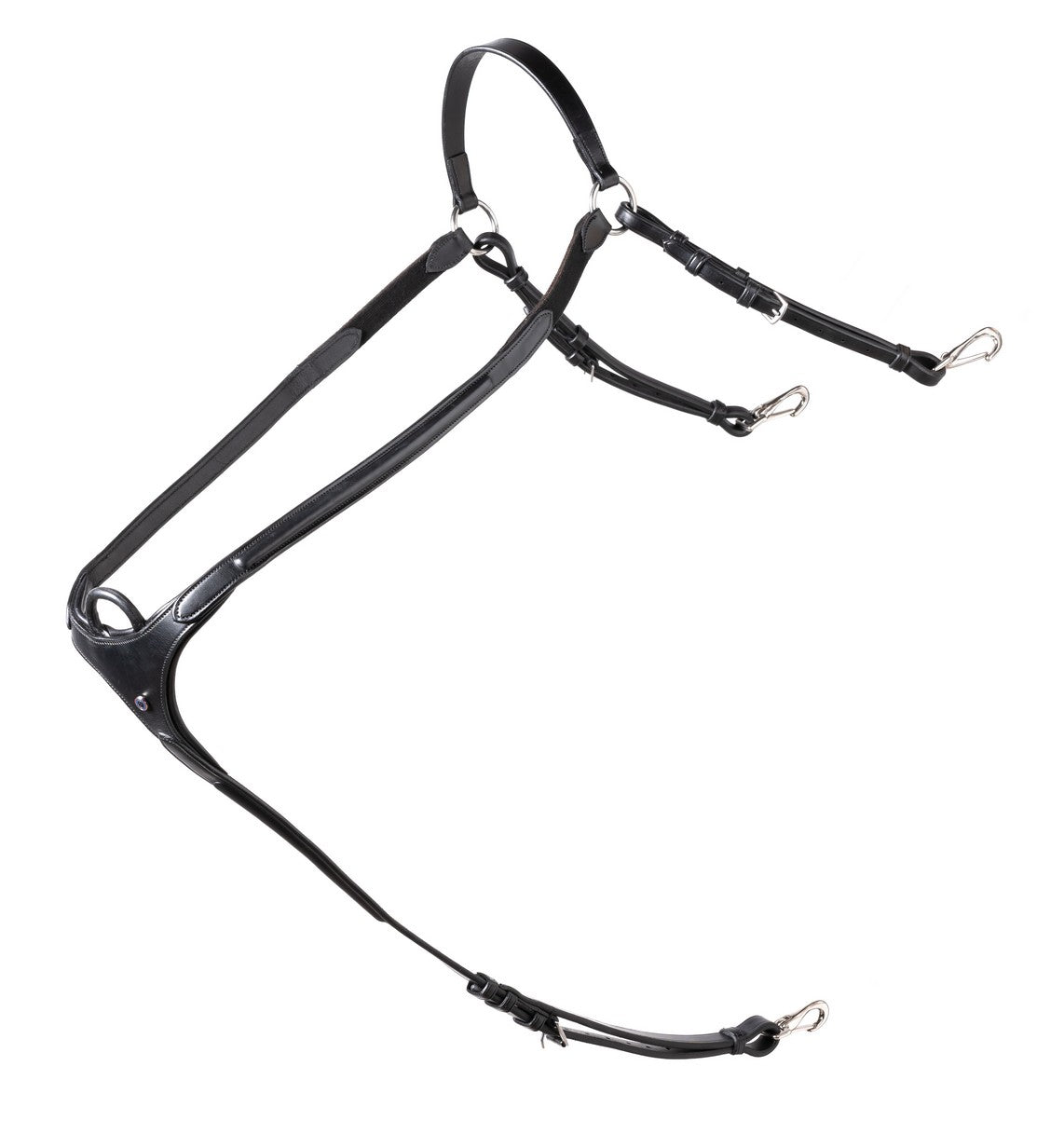 TRUST Brussels breastplate silver buckles Black