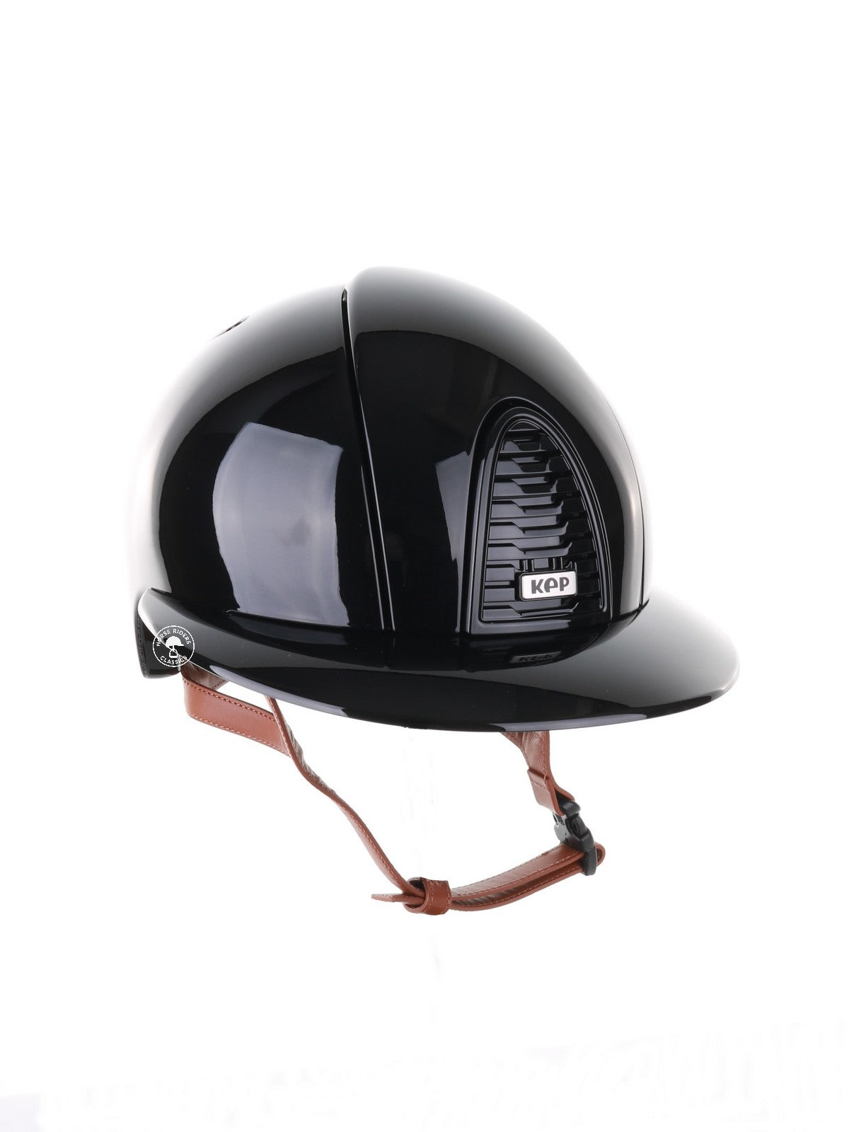 Kep Italia Paardrijhelm Cromo 2.0 Polish Polo Klep Zwart Beige Kinband