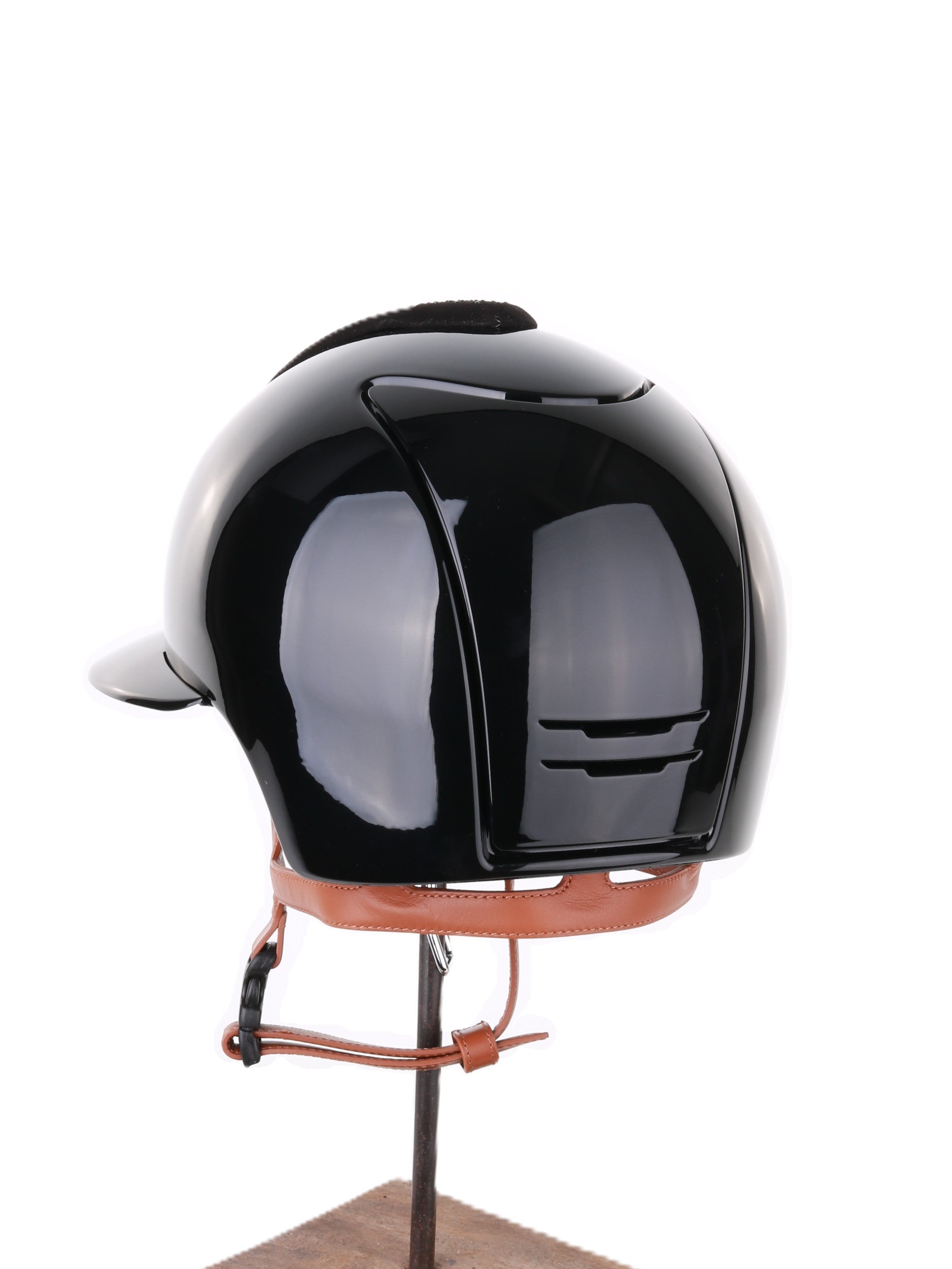 Kep Italia Paardrijhelm Cromo 2.0 Polish Polo Klep Zwart Shaded Silver Insert Beige Kinband