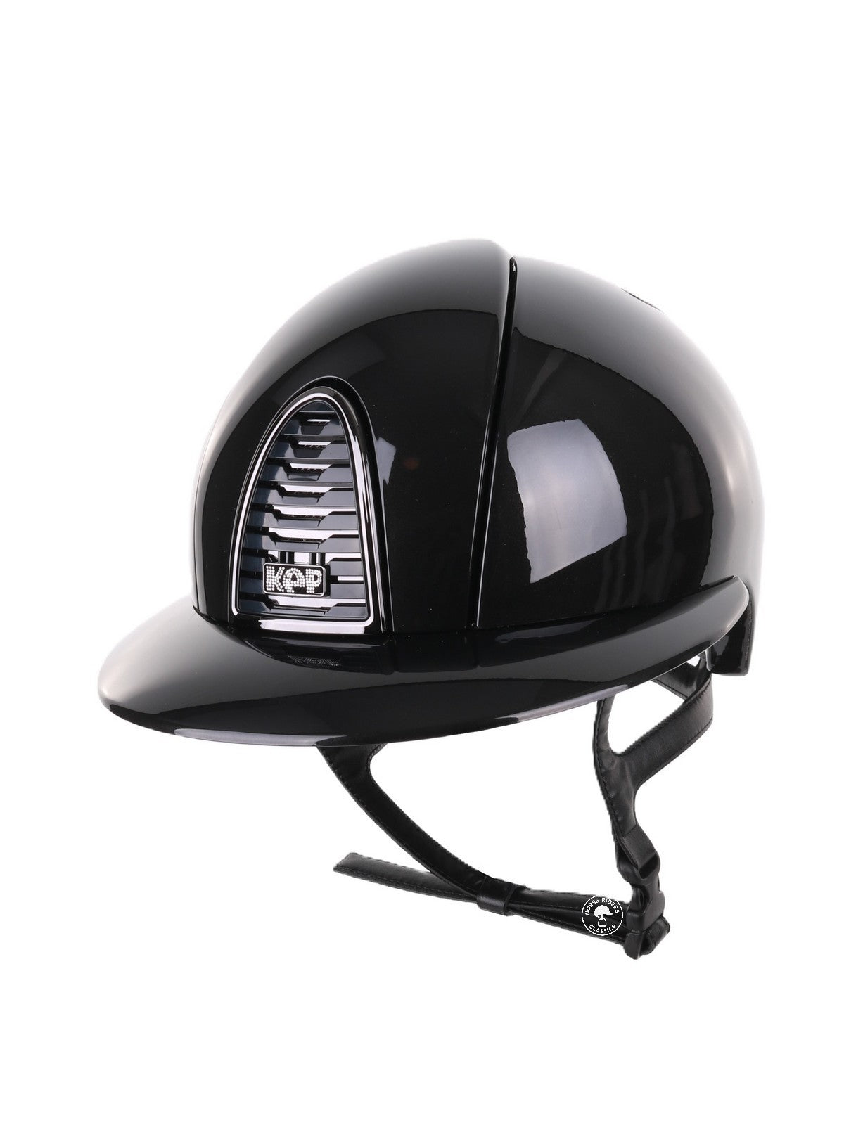 Kep Italia Riding Helmet Cromo 2.0 Shine Polo Peak Black Chrome Frame