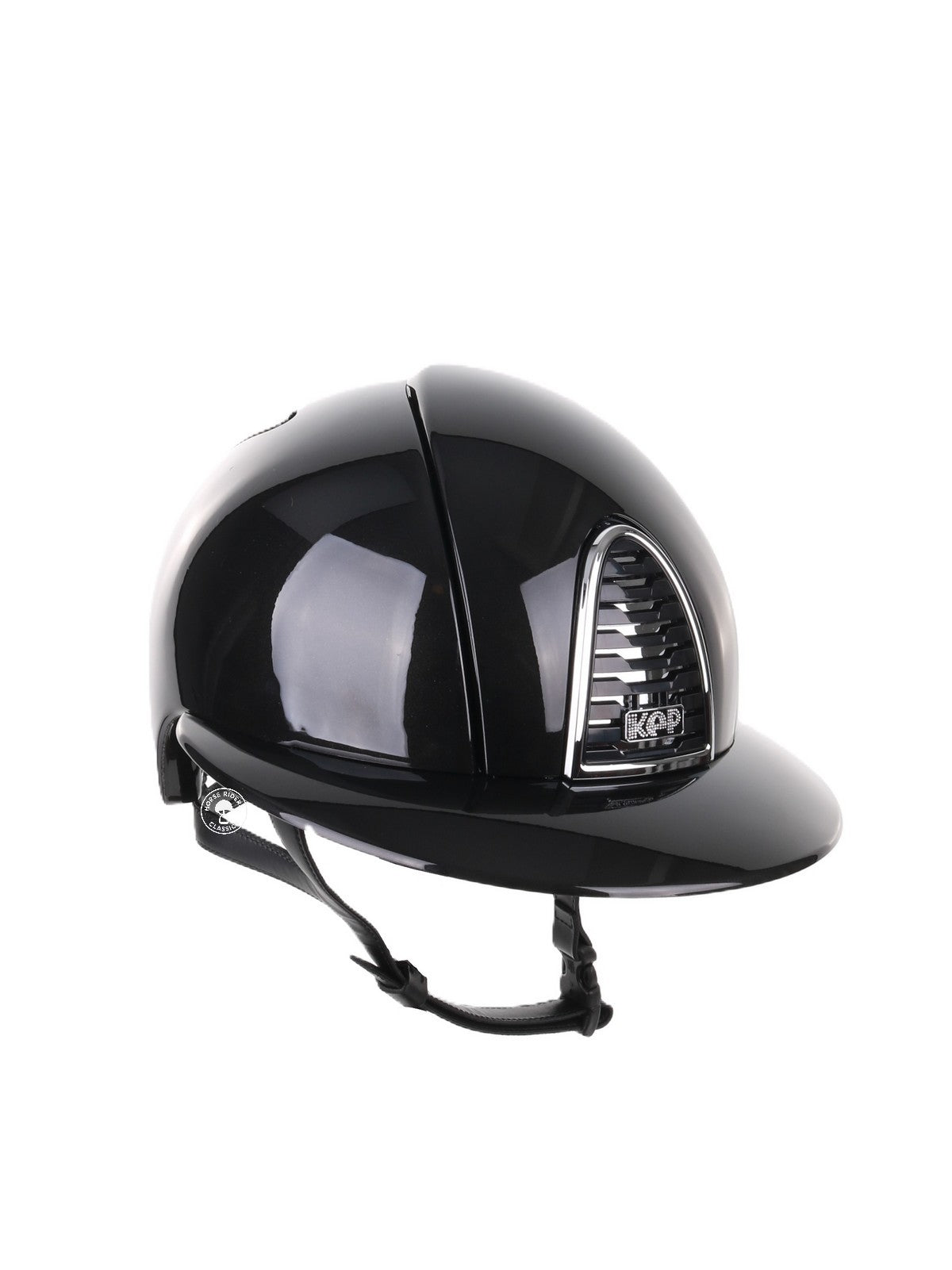Kep Italia Riding Helmet Cromo 2.0 Shine Polo Peak Black Chrome Frame