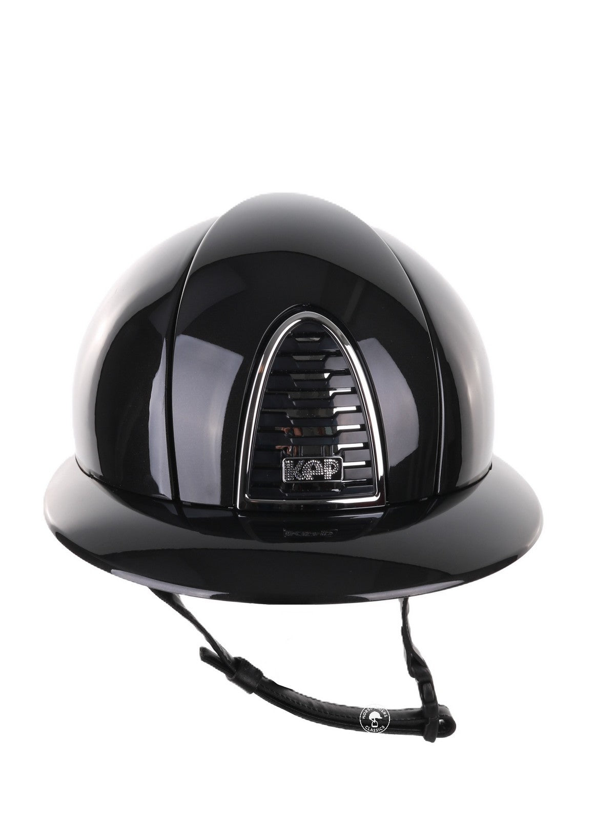 Kep Italia Riding Helmet Cromo 2.0 Shine Polo Peak Black Chrome Frame