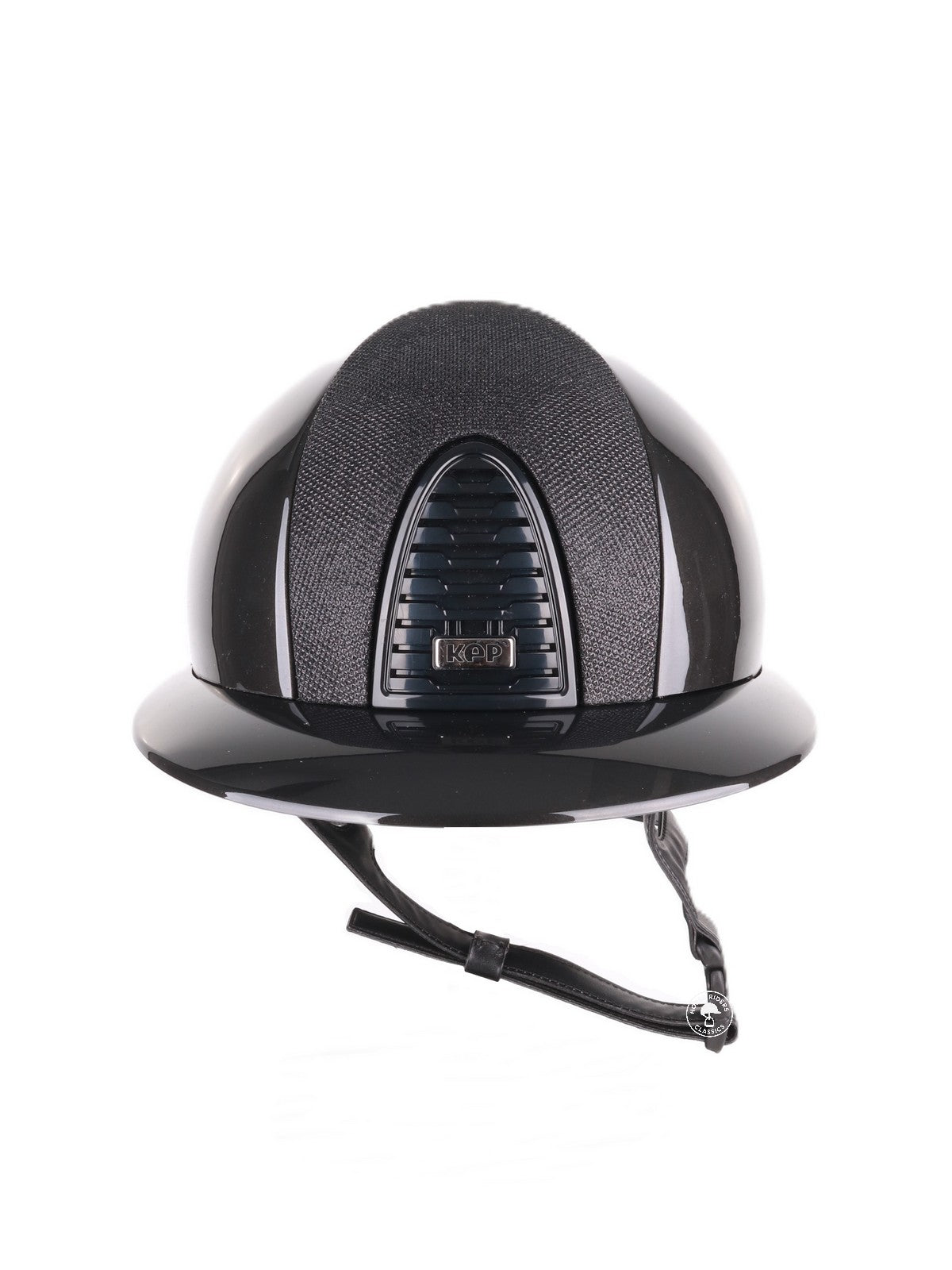 Kep Italia Paardrijhelm Cromo 2.0 Shine Polo Klep Zwart RAW Frame Luminor insert