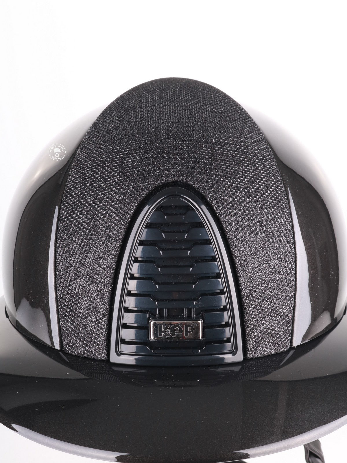 Kep Italia Paardrijhelm Cromo 2.0 Shine Polo Klep Zwart RAW Frame Luminor insert