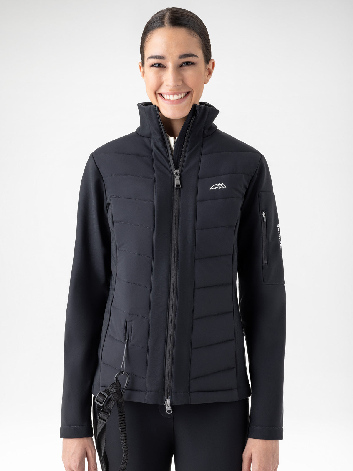 Equiline Women's Airbag Compatible Softshell Jacket Entrec Black