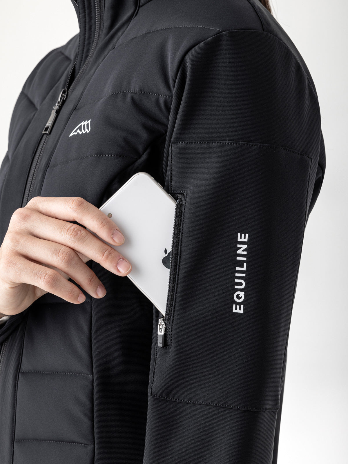 Equiline Women's Airbag Compatible Softshell Jacket Entrec Black