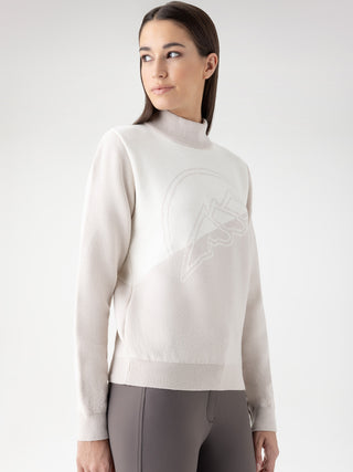 Equiline Warm sweater with high collar for women Eplic Tofu