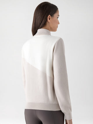 Equiline Warm sweater with high collar for women Eplic Tofu