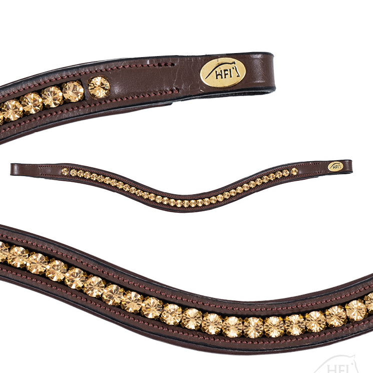 HFI Browband Strass Padded Wave