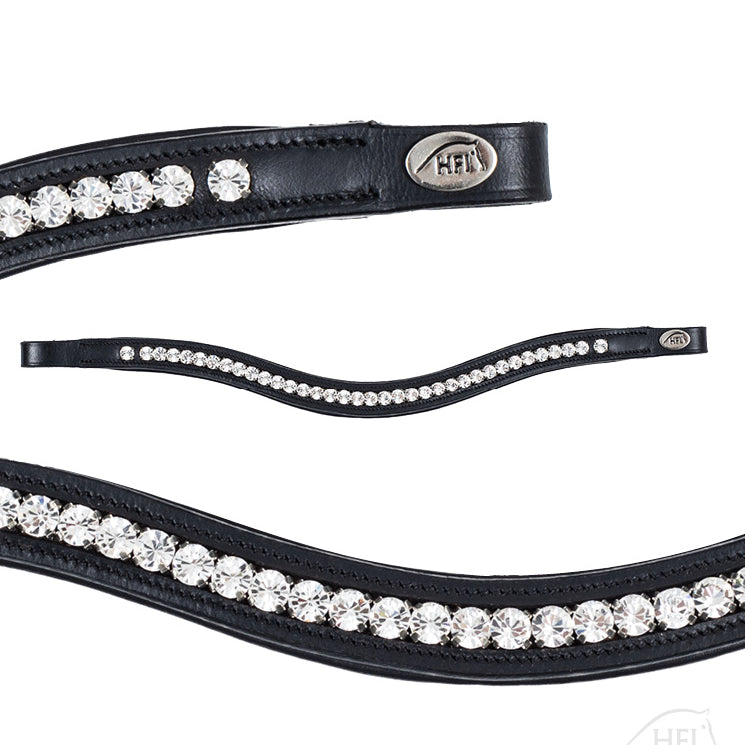 HFI Browband Strass Padded Wave