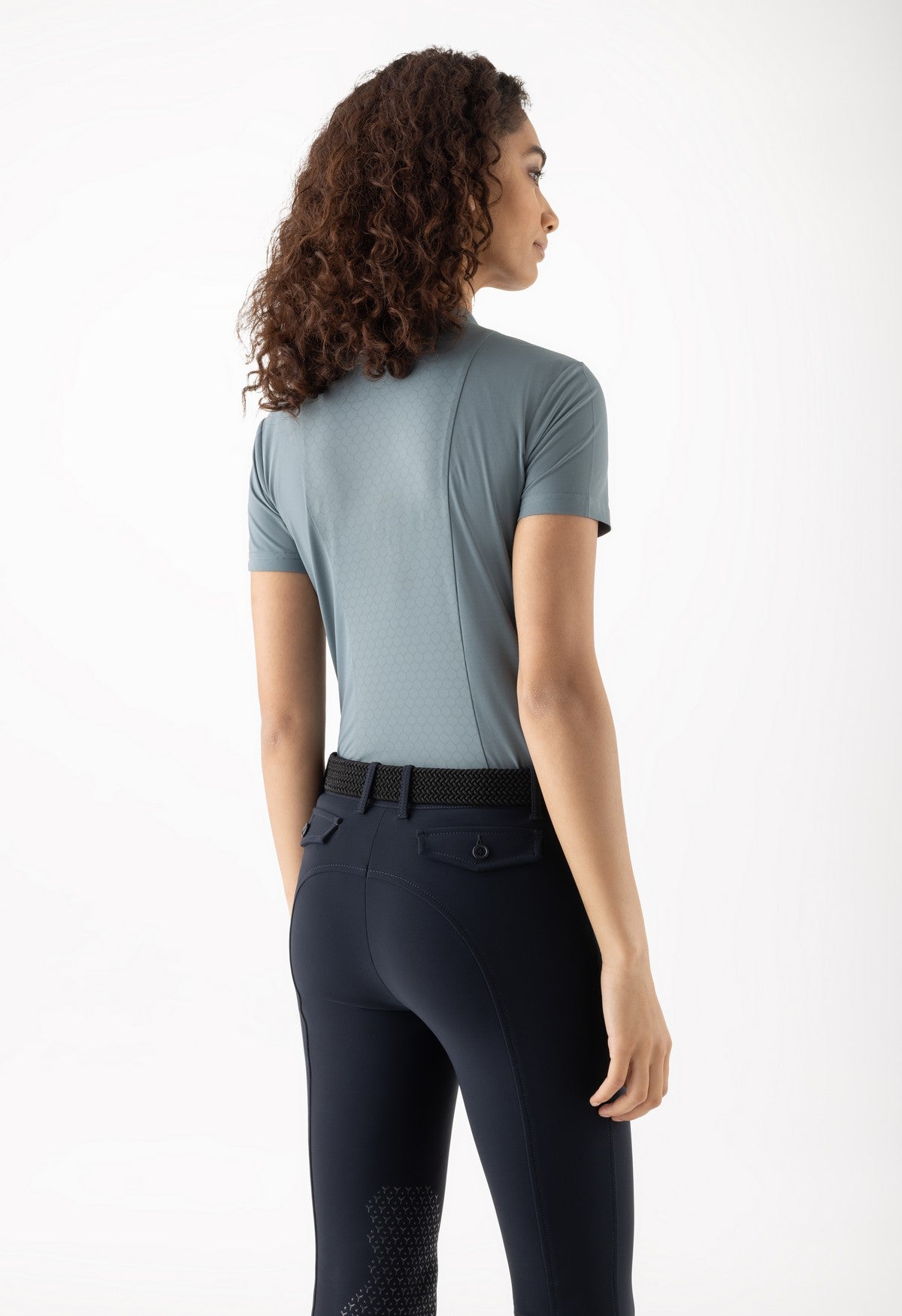 Equiline Trainingspolo Dames Korte Mouwen Cooling Fabric Eqcresty Forest Green