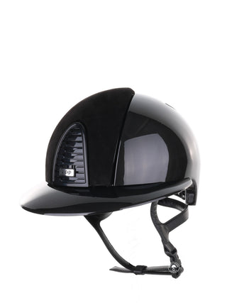 Kep Italia Riding Helmet Cromo 2.0 Shine Polo Peak Black RAW Frame Suede Insert