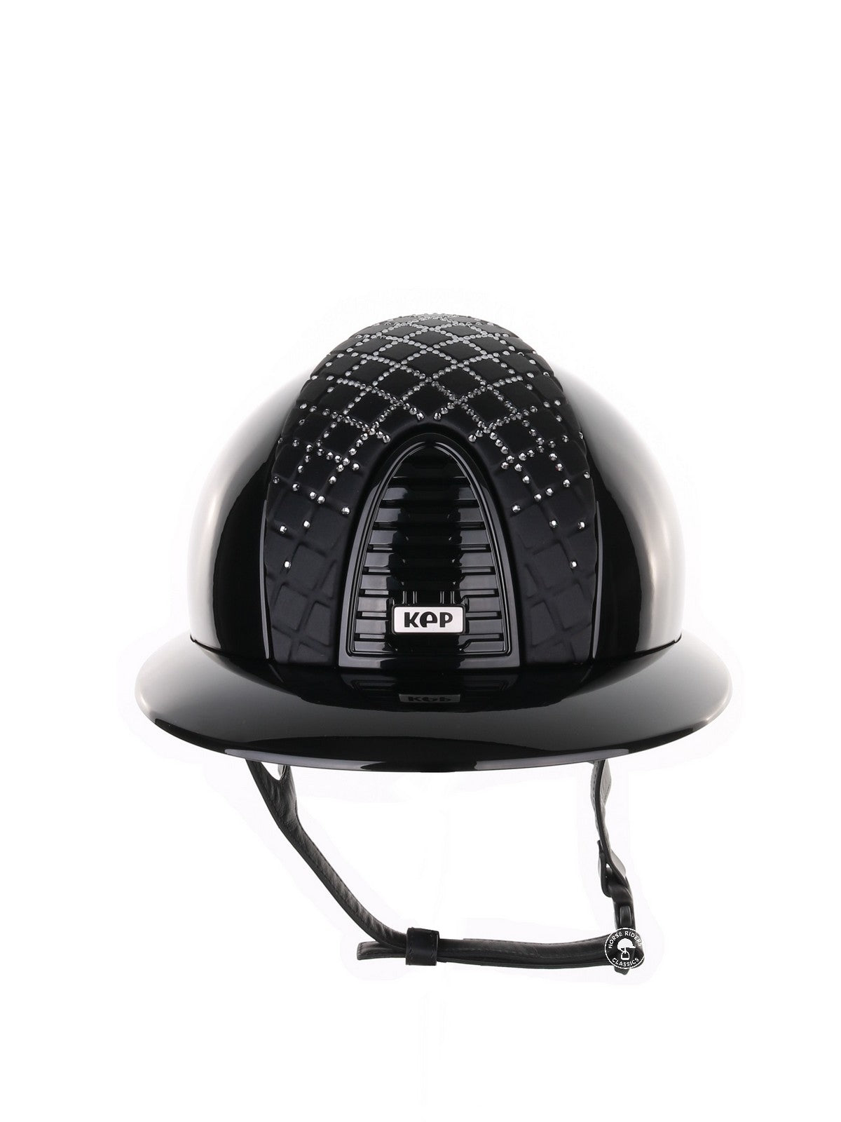 Kep Italia Paardrijhelm Cromo 2.0 Polish zwart Polo klep Milano Black Street insert