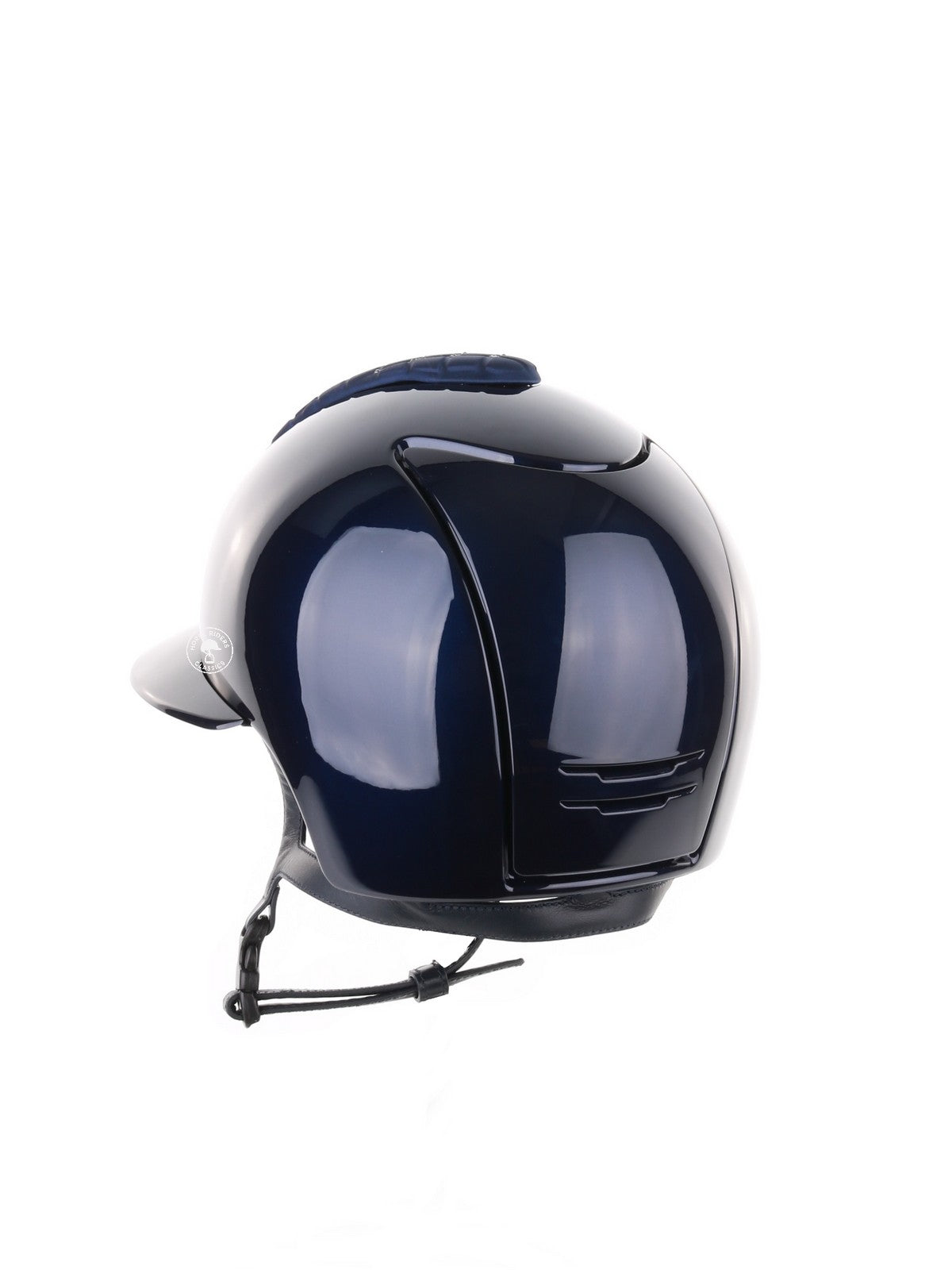 Kep Italia Riding Helmet Cromo 2.0 Polish Polo Peak Blue Milano Blue Cross Insert