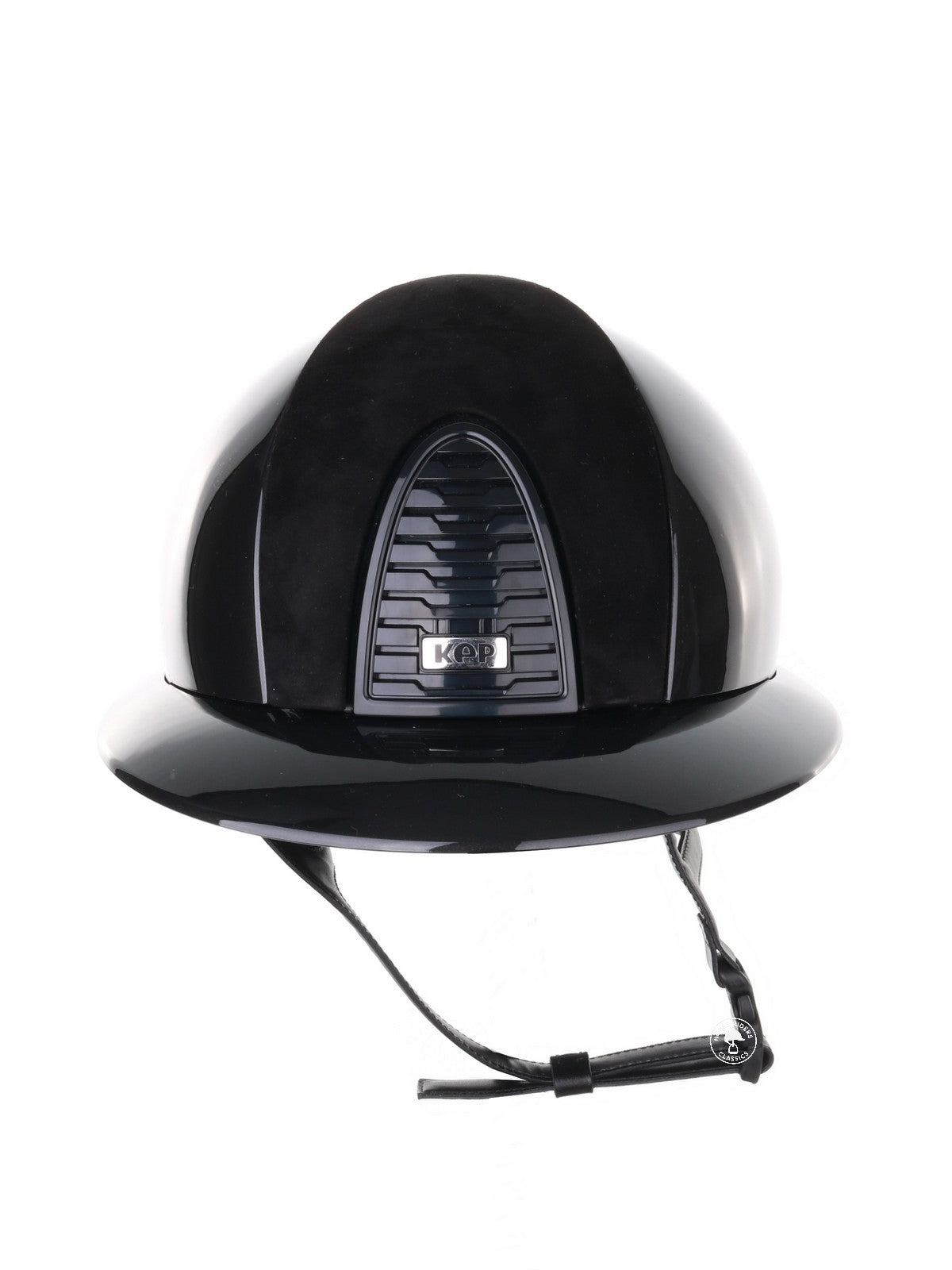 Kep Italia Riding Helmet Cromo 2.0 Shine Polo Peak Black RAW Frame Suede Insert