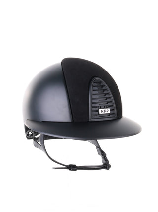 Kep Italia Riding Helmet Cromo 2.0 Textile Polo Peak Black Suede Insert