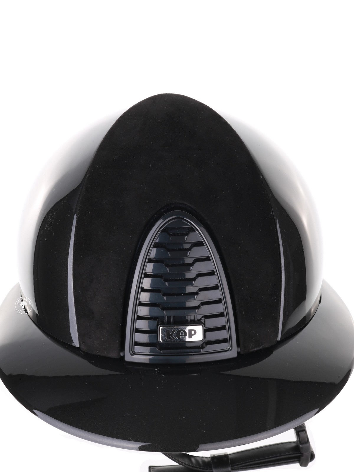 Kep Italia Riding Helmet Cromo 2.0 Shine Polo Peak Black RAW Frame Suede Insert