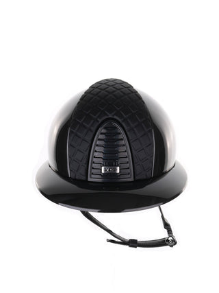 Kep Italia Riding Helmet Cromo 2.0 Shine Polo Peak Black RAW Frame Milano Insert