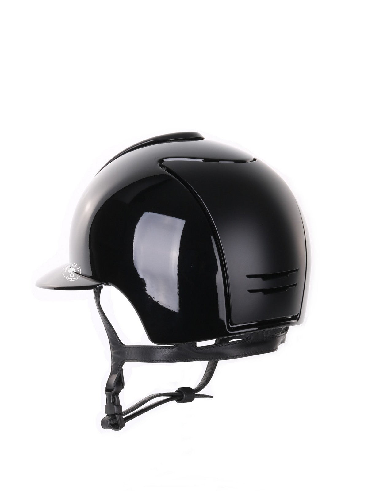 Kep Italia Riding Helmet Cromo 2.0 Polish Polo Peak Black Textile Inserts