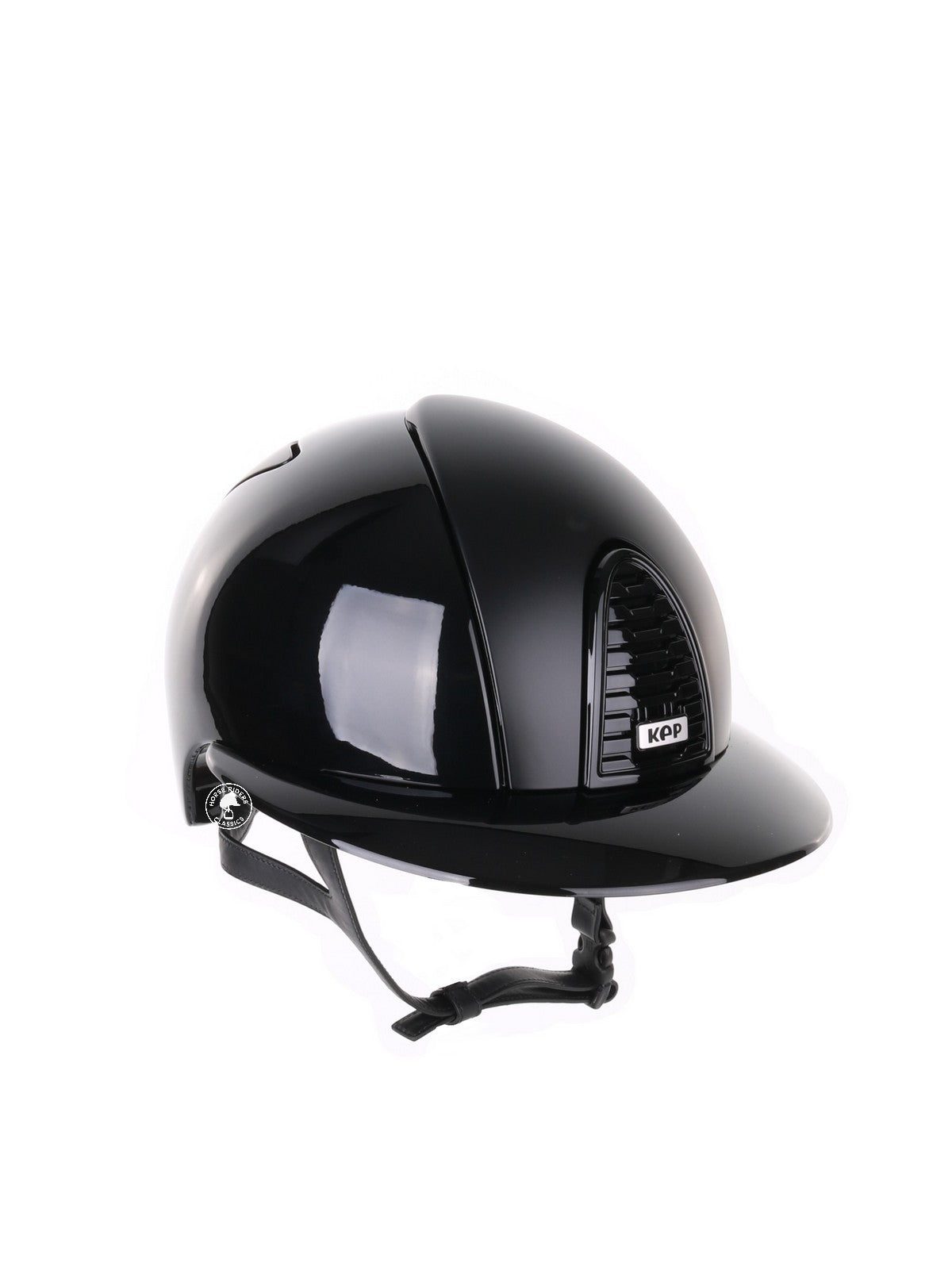 Kep Italia Riding Helmet Cromo 2.0 Polish Polo Peak Black Textile Inserts