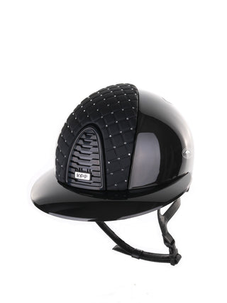 Kep Italia Riding Helmet Cromo 2.0 Shine Polo Peak Black RAW Frame Milano Cross Insert