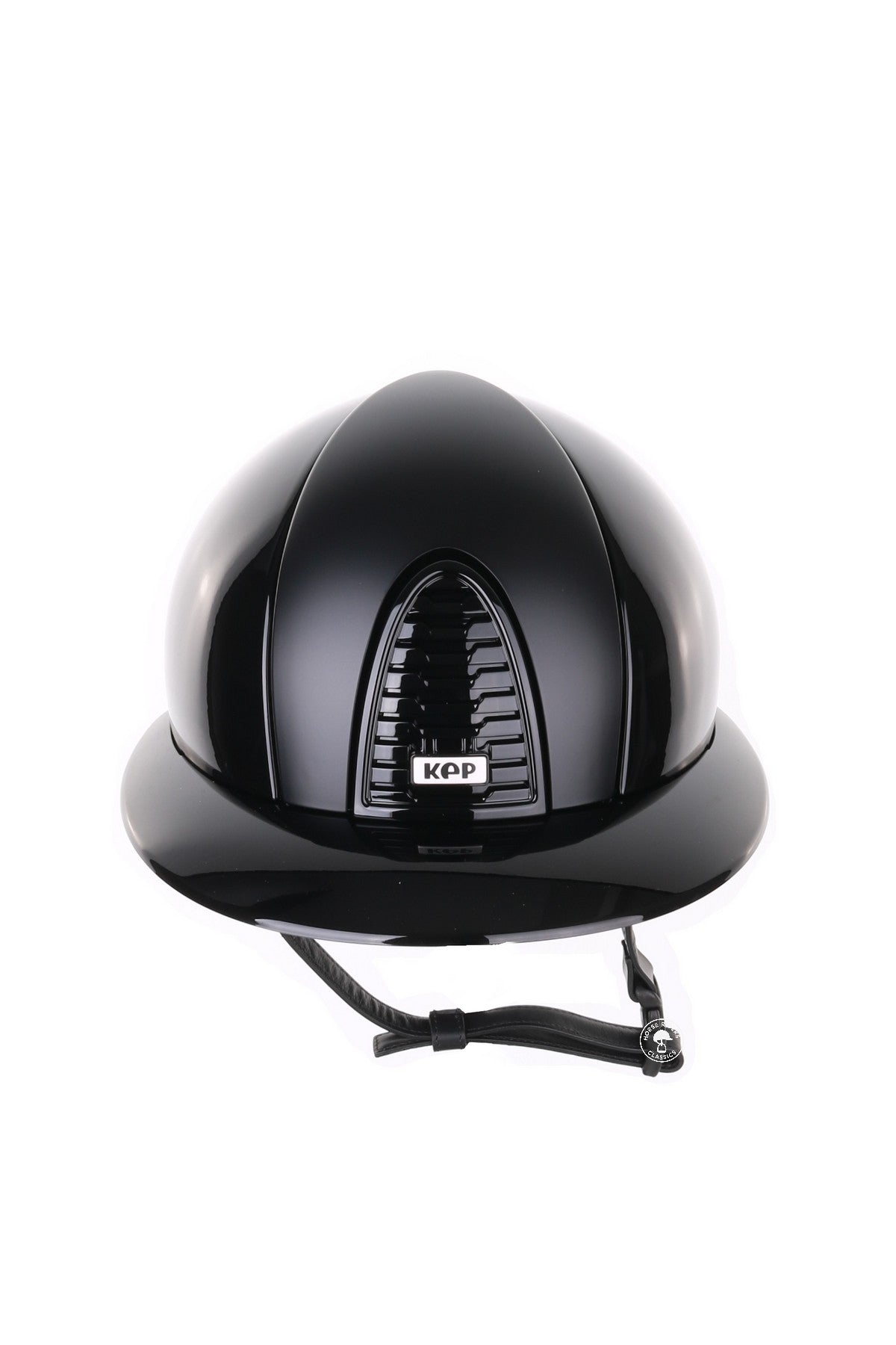 Kep Italia Riding Helmet Cromo 2.0 Polish Polo Peak Black Textile Inserts