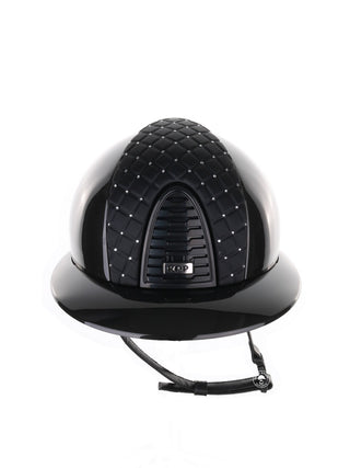 Kep Italia Riding Helmet Cromo 2.0 Shine Polo Peak Black RAW Frame Milano Cross Insert