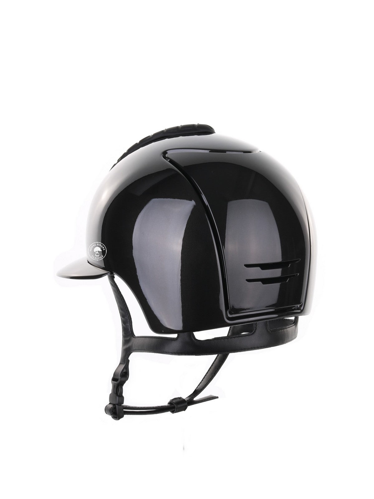 Kep Italia Riding Helmet Cromo 2.0 Shine Polo Peak Black RAW Frame Suede Insert