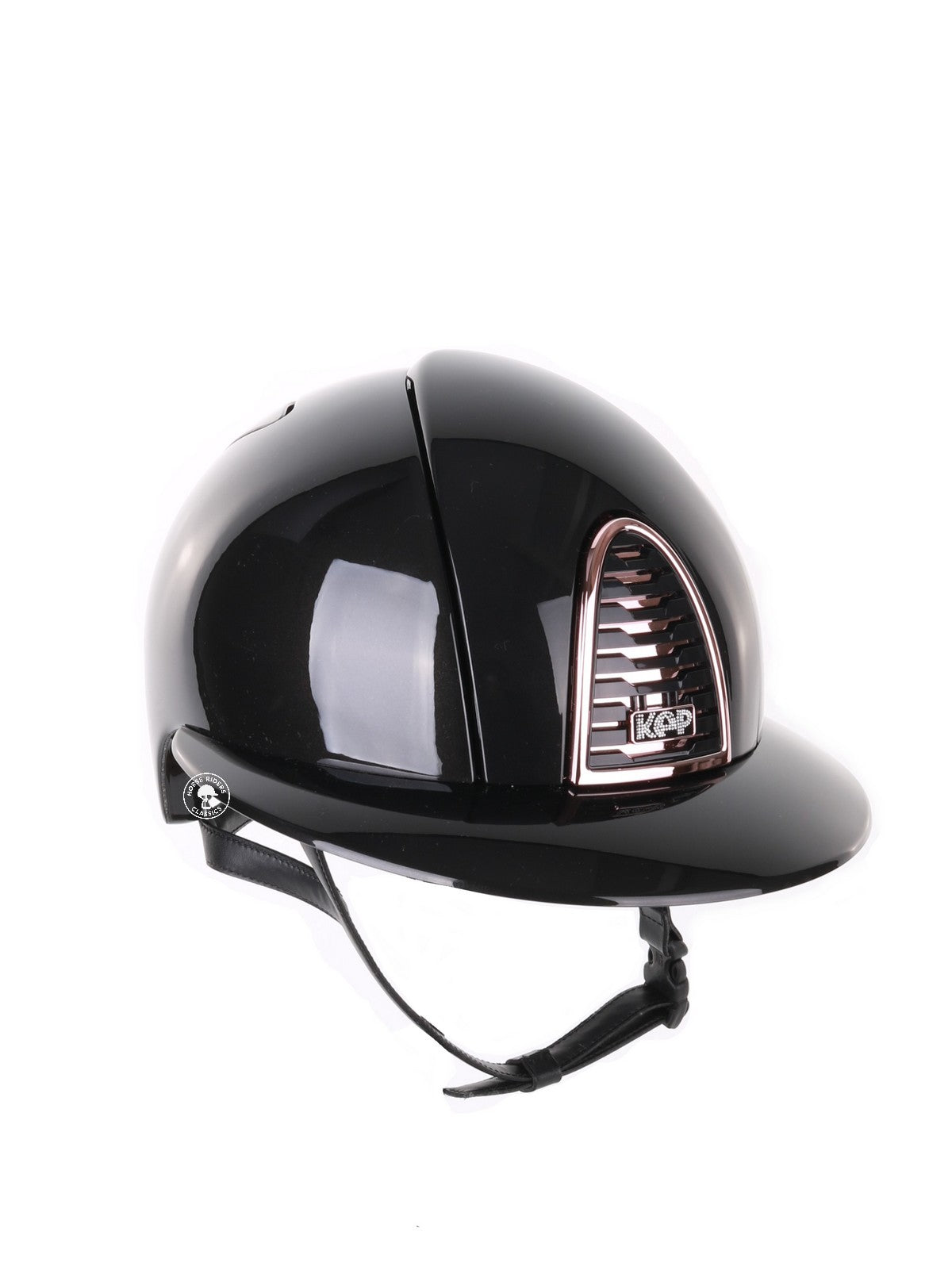 Kep Italia Riding Helmet Cromo 2.0 Shine Polo Peak Black Rose Gold Frame
