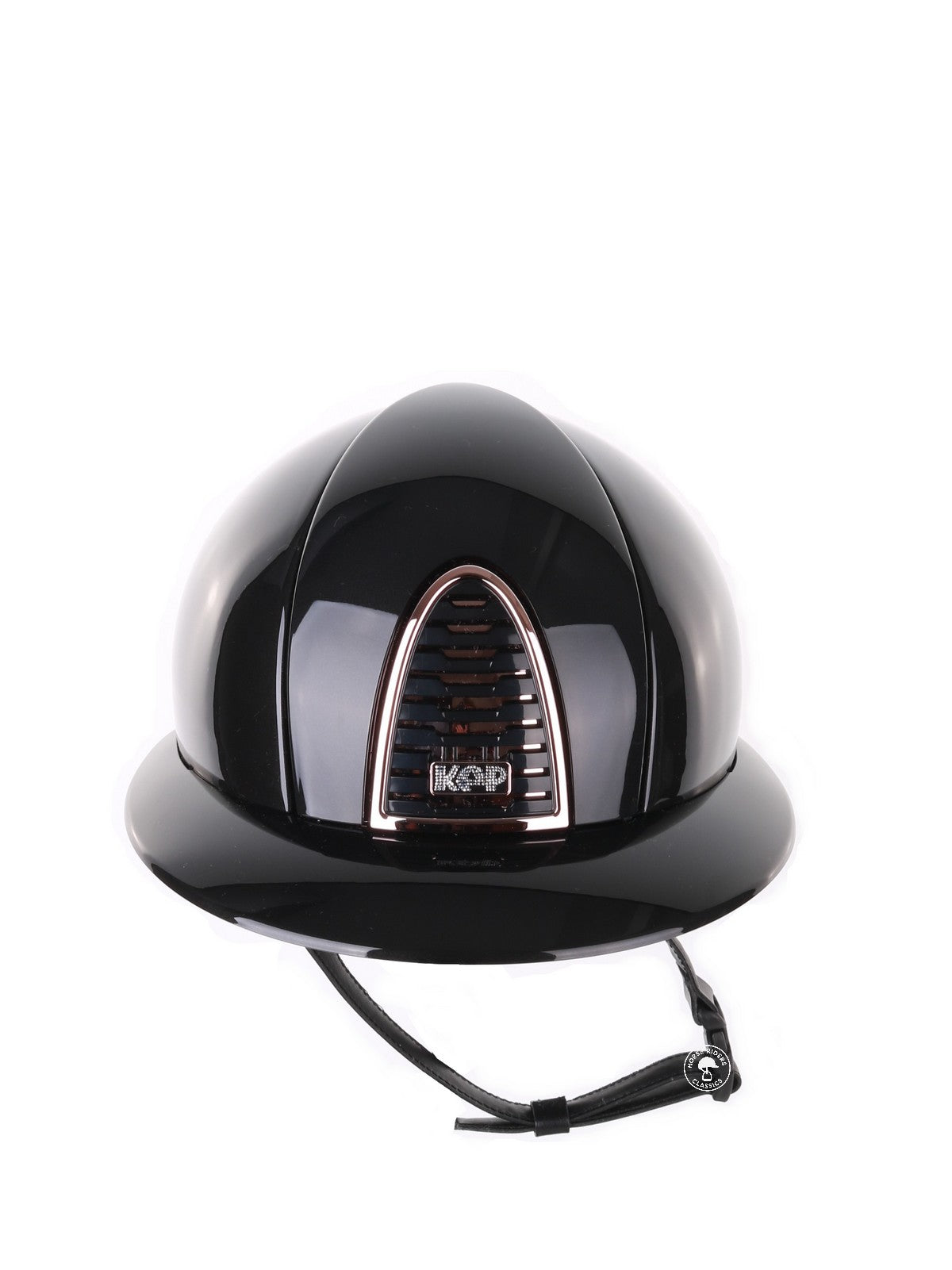 Kep Italia Riding Helmet Cromo 2.0 Shine Polo Peak Black Rose Gold Frame