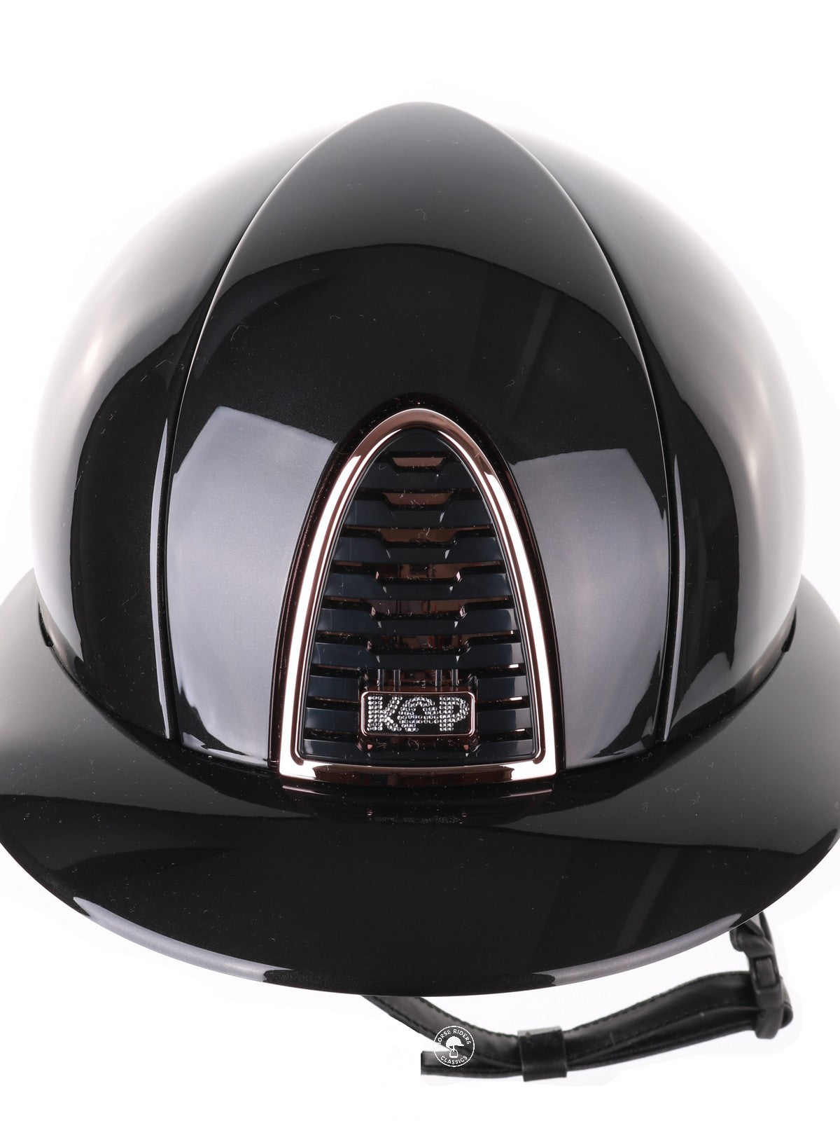 Kep Italia Paardrijhelm Cromo 2.0 Shine Polo Klep Zwart Rose Gold Frame