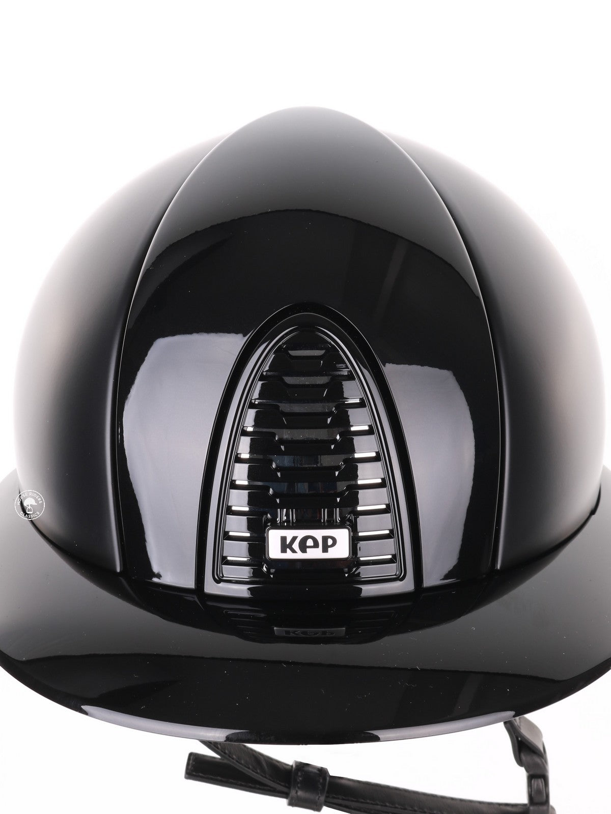 Kep Italia Paardrijhelm Cromo 2.0 Textile Polo Klep Zwart Polish Inserts