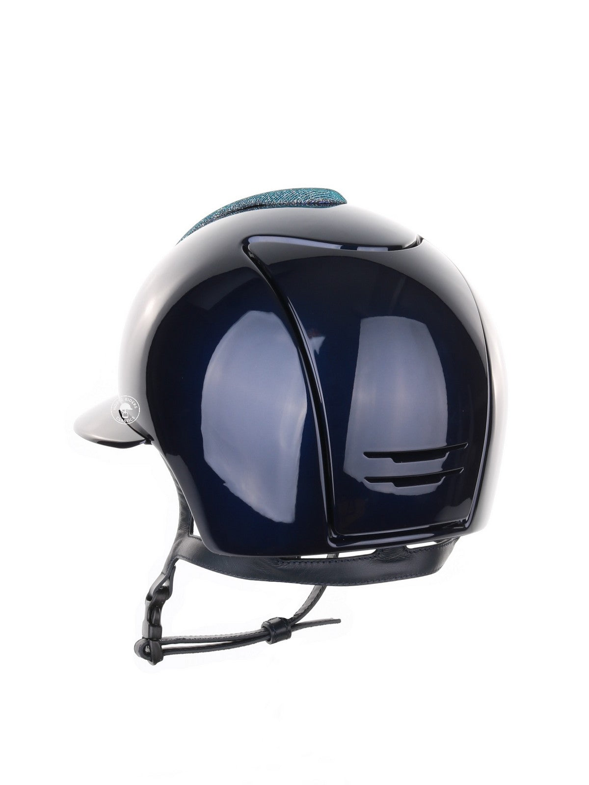 Kep Italia Riding Helmet Cromo 2.0 Polish Polo Peak Blue Galassia Light Blue Insert