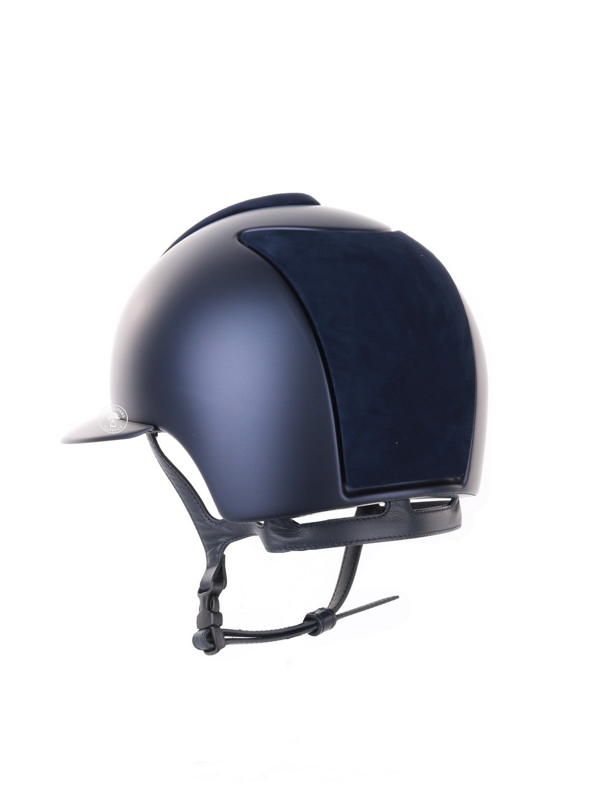 Kep Italia Riding Helmet Cromo 2.0 Textile Polo Peak Blue Suede Inserts